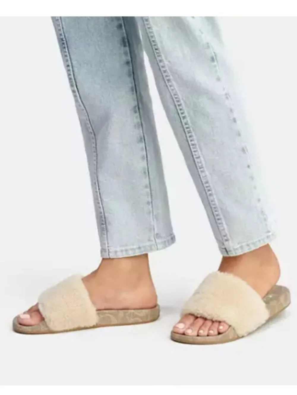 Coach Ulla Slide/Slip On Shoes w Shearling